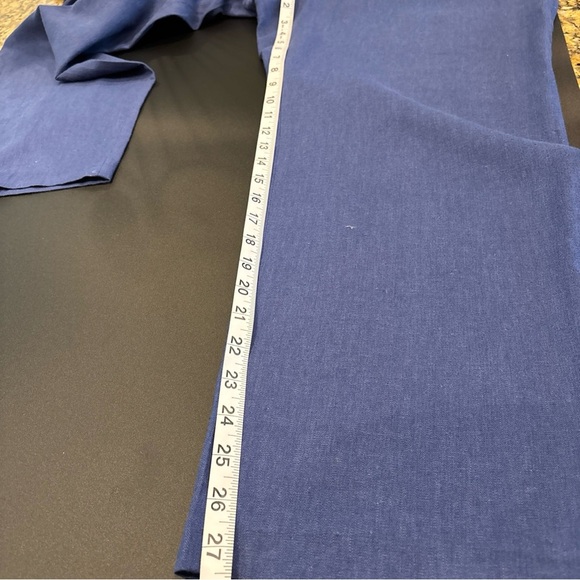CHAPS MEN LINEN AND RAYON BLUE PANTS SIZE 38 WIDTH 27 INSEAM - Picture 14 of 16